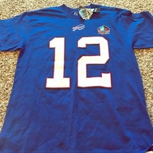 Jim Kelly #12 Buffalo Bills Jersey T-Shirt *NWT*